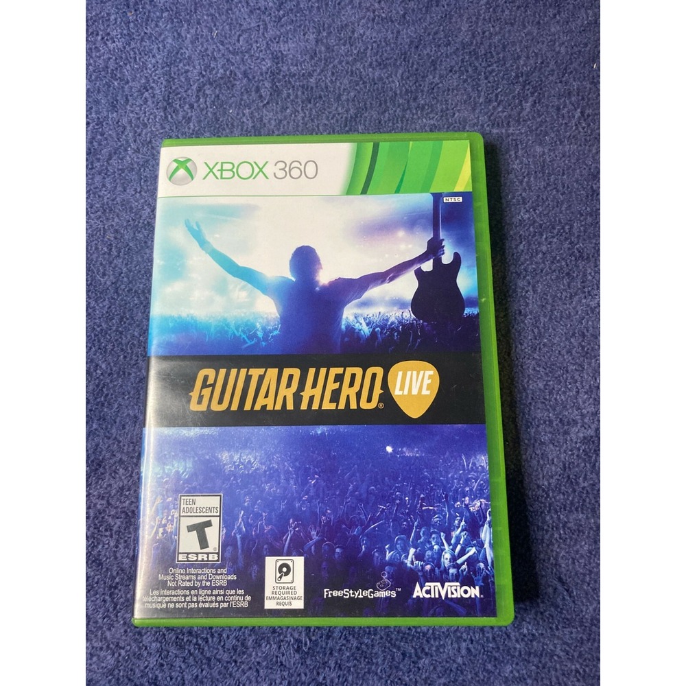 Guitar Hero Live Microsoft Xbox 360 2015 Discs and Case Tested